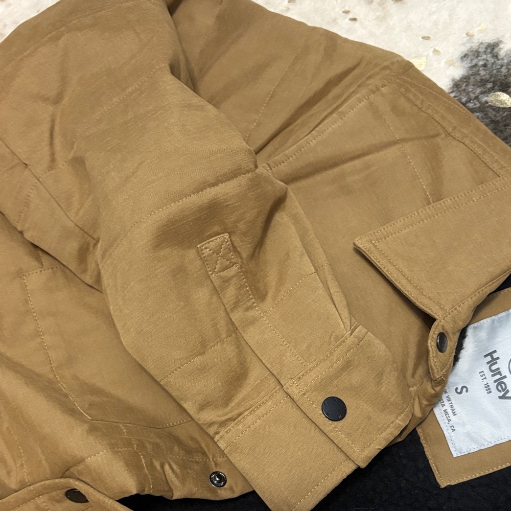 Hurley Men's Brown Shirt Jacket NWOT - Picture 5 of 5